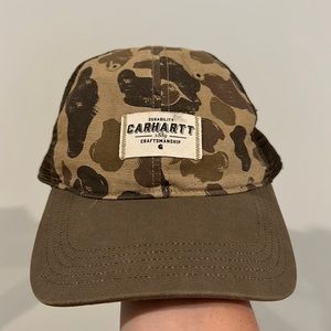 Carhartt unstructured trucker hat CAMO